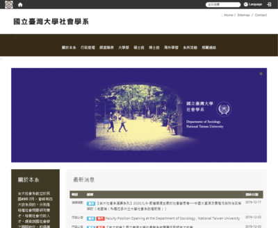 臺灣大學,社科院-社會系